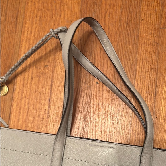 Cole Haan Gray Leather-Like Tote Bag Gently Used - Picture 3 of 15